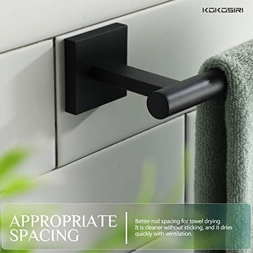 KOKOSIRI Towel Bar Stainless Steel Bathroom Hardware 2 Pack