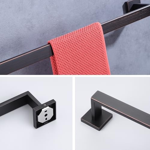 Premium 2-Piece Stainless Steel Orb Towel Bar for Bathrooms