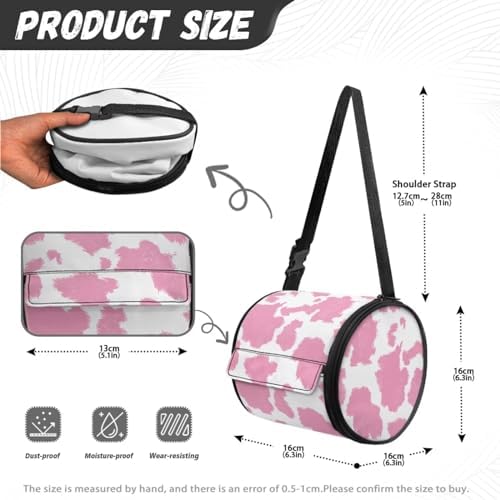 Stylish Pink Cow Print Toilet Paper Holder