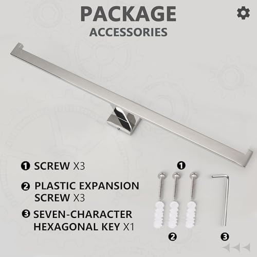 Chrome Towel Bar for Bathroom Wall Mounted 20-Inch