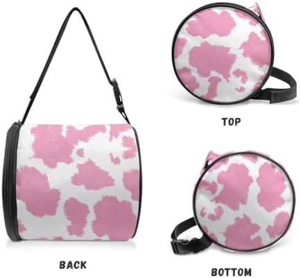 Stylish Pink Cow Print Toilet Paper Holder