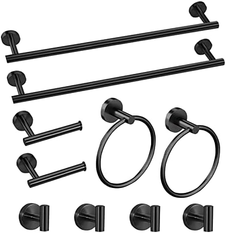 10-Piece Stainless Steel Towel Bar Set