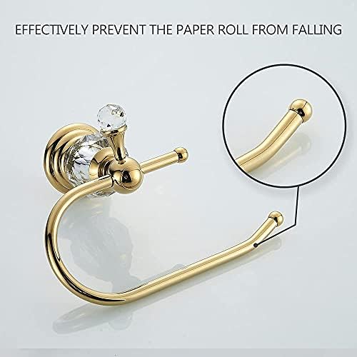 Wolibeer Gold Crystal Towel Bar Set