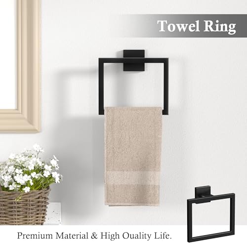 5-Piece Black Bath Set