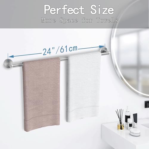 VOTZAAQ 24-inch Wall-Mounted Towel Bar Rust-Resistant Modern Design
