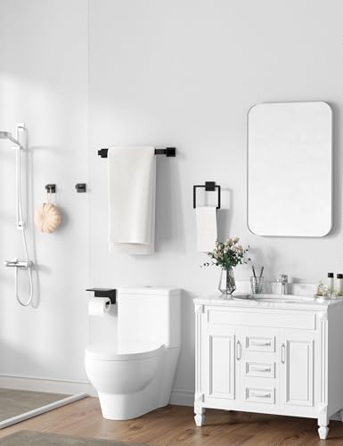Premium 5-Piece Stainless Steel Bathroom Accessory Set for Home Use