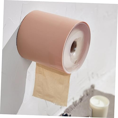 Punch Wall Hanging Toilet Paper Holder with Easy Open Lid