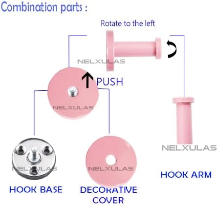 Festive Pink Stainless Steel Wall Hook