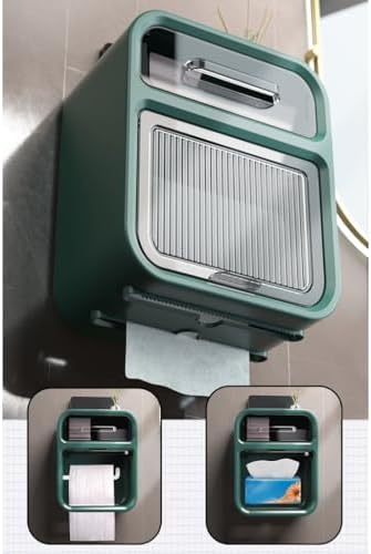 Durable Wall-Mounted Toilet Paper Holder for Bathrooms