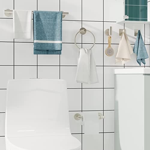 6-Piece Bathroom Hardware Set with 16 Towel Bar More