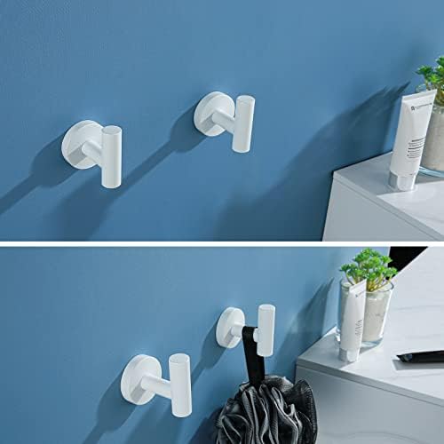 PerfectWhite Towel Hooks Coat Robe Hook - 304 Stainless Steel 2 Count