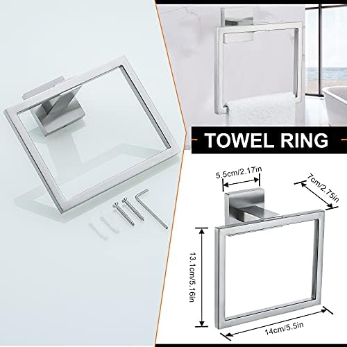 Modern 5-Piece Bathroom Forced Accessory Set
