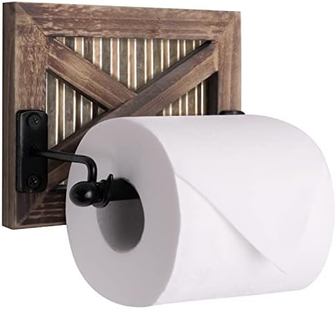 Autumn Alley Farmhouse Barn Door Toilet Paper Holder