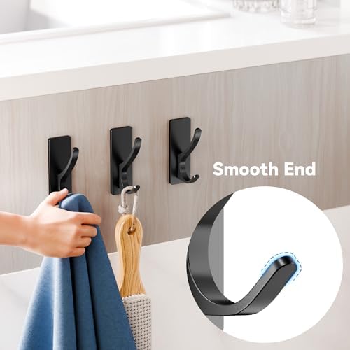 Self-Adhesive Towel Hooks Premium 13LB 4-Packad