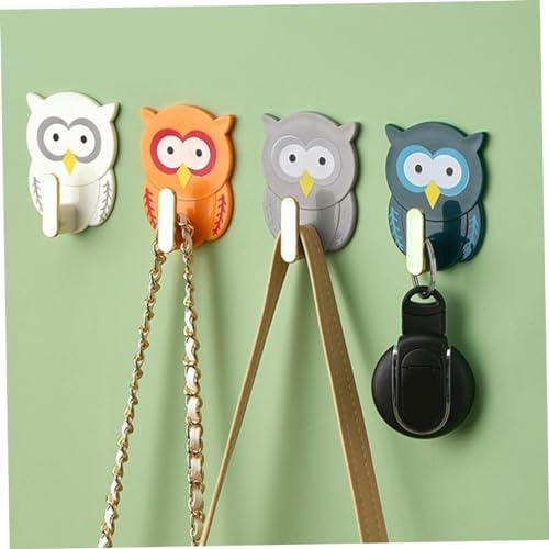Happyyami 12Pcs Cute Cartoon Owl Wall Key Holders
