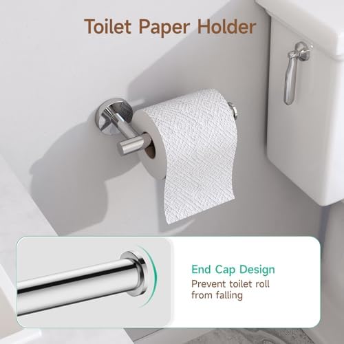 Polished Chrome bathroom accessories set
