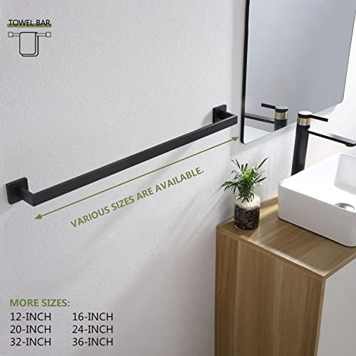 Premium 32-Inch Stainless Steel Towel Bar Wall-Mounted Bathroom Kitchen Towel Holder