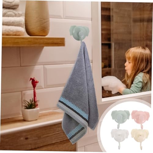 4pc Elephant Suction Cup Hooks