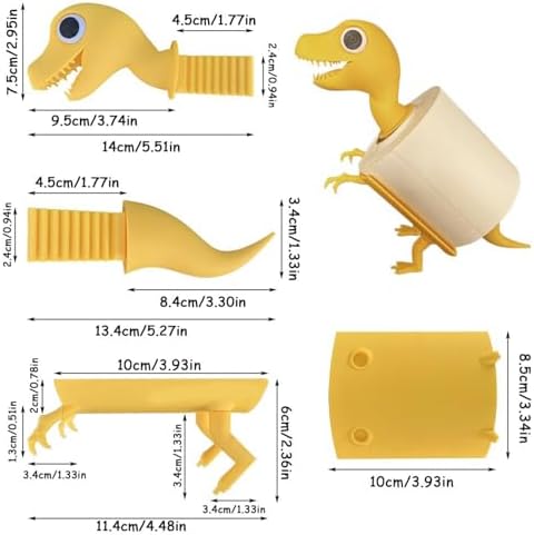 Perfectly Padded Dinosaur-Orange Animal Desk Holder