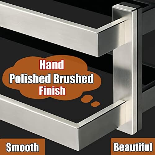 Alise Bath Double Towel Bars Black Stainless Steel Towel Holder for Bathroom