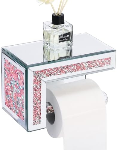 Stylish Pink Toilet Paper Holder