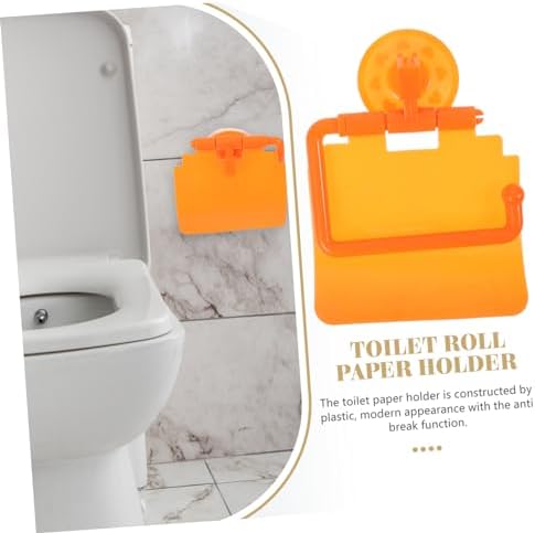 Gadpiparty Suction Cup Toilet Paper Holder Modern Stylish and Space-Saving