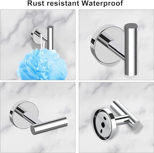 Mid-Season Essential Collection 10-Piece Polished Chrome Bathroom Hardware Set