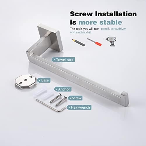 Modern Stainless Steel Towel Holder for Bathroom Kitchen