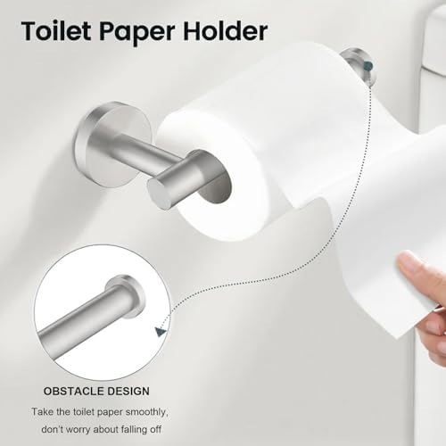 IJDD Modern Bathroom Essential Set with 24-Inch Towel Bar More