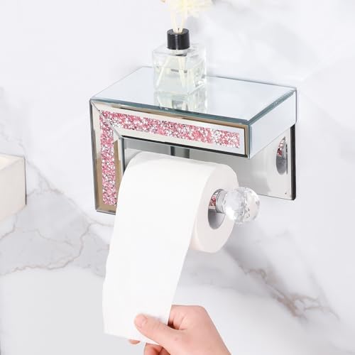 Stylish Pink Toilet Paper Holder