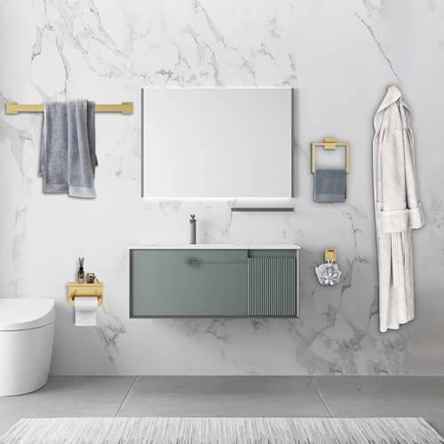 Bathroom Towel Bar Set Updated Look Gold-Tonish Finish