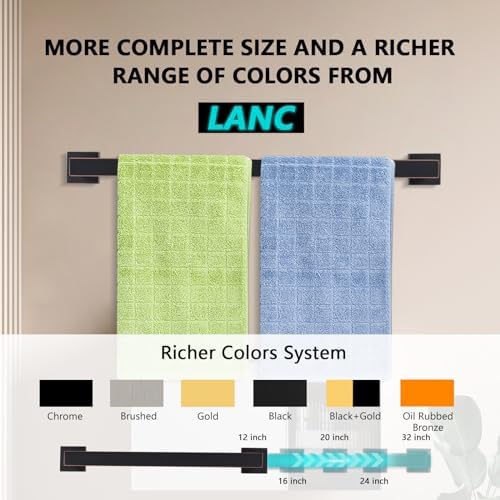 Premium 2-Piece Stainless Steel Orb Towel Bar for Bathrooms