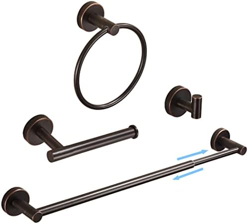 Mixmatched Modern Bronze Towel Bar Set