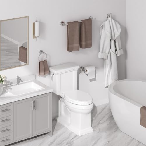 Sturdy Chrome Towel Bar Set for Bathroom