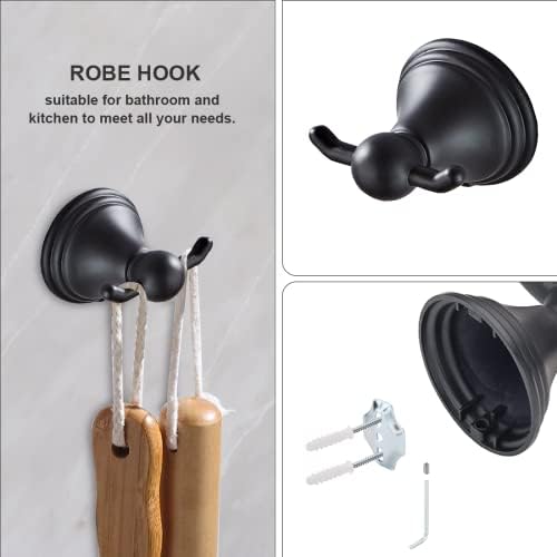 Newfun 8-Piece Mat Bathroom Accessories Set