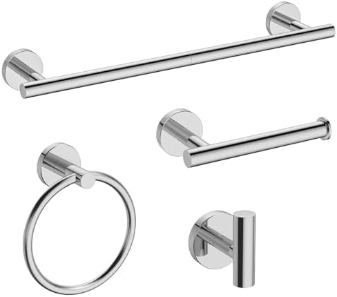 Polished Chrome bathroom accessories set