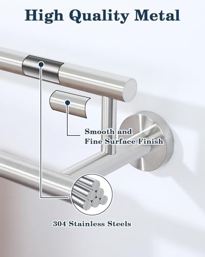 Premium Double Towel Bars for Bathroom More
