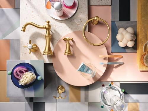 Double Robe Hook Brushed Gold