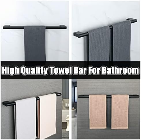 Premium Black Towel Bar