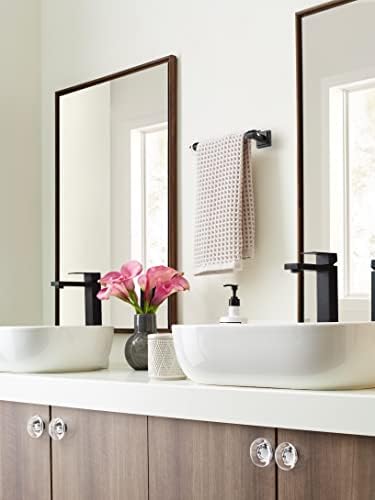 Amerock BH36065CMB - ClearMatte Black Towel Bar 8 in Towel Rack