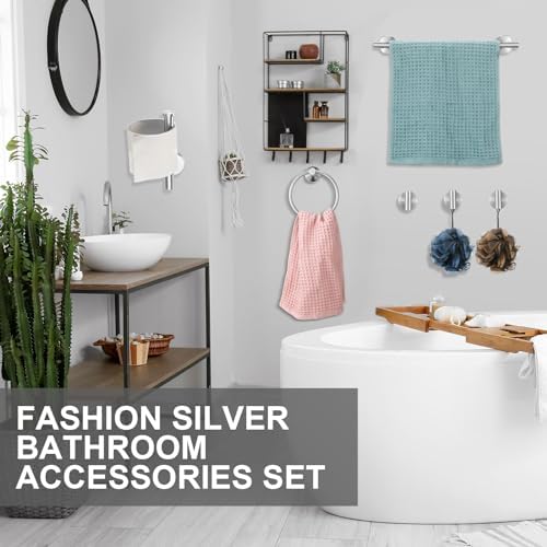 Charming 20-Piece Bathroom Hardware Set in Brushed Nickel
