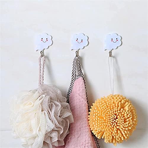 3-Piece Robe Towel Hooks Self-Adhesive Wall Hangers for Bathroom Kitchen