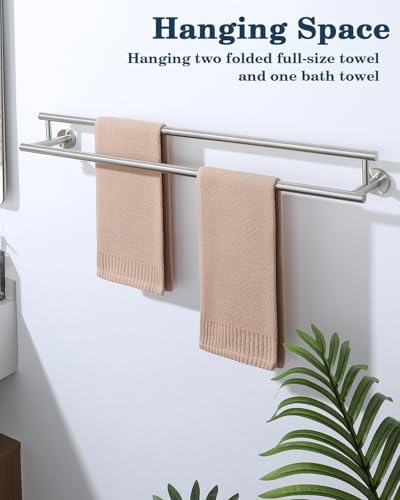 Premium Double Towel Bars for Bathroom More