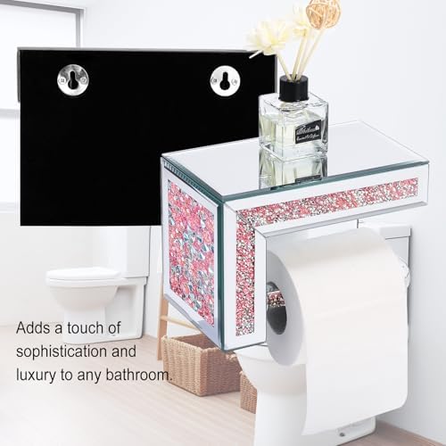 Stylish Pink Toilet Paper Holder