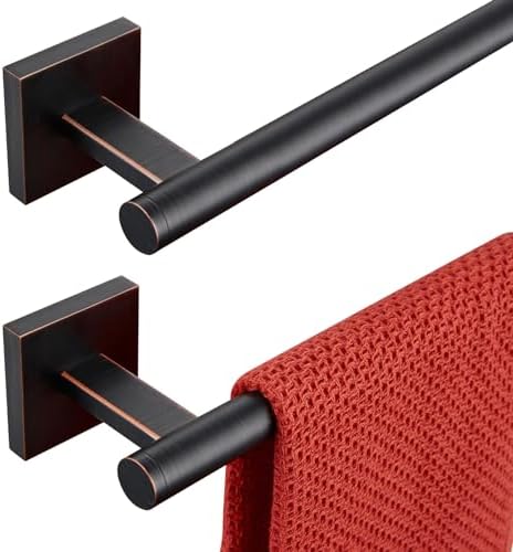 Sturdy 32-Inch Oak-Rubbed Bronze towel bar