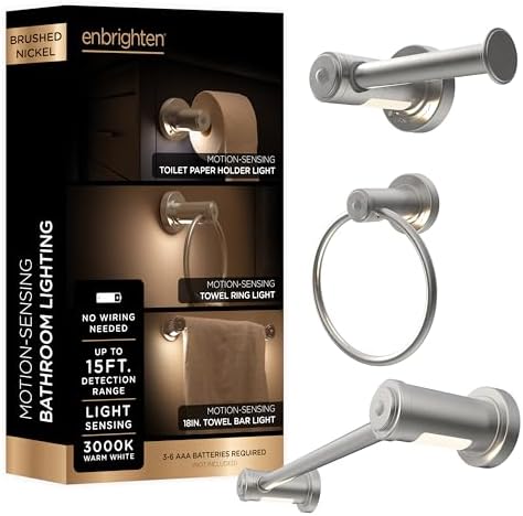 Enbrighten TP Holder Towel Bar Towel Ring Bundle