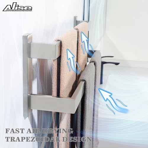 Alise Essential 28-inch Double Towel Bar Black