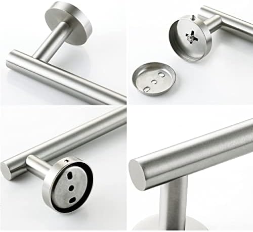Nolimas Brushed Nickel Bath Towel Bar Stainless Steel 33-inch Single Towel Rack