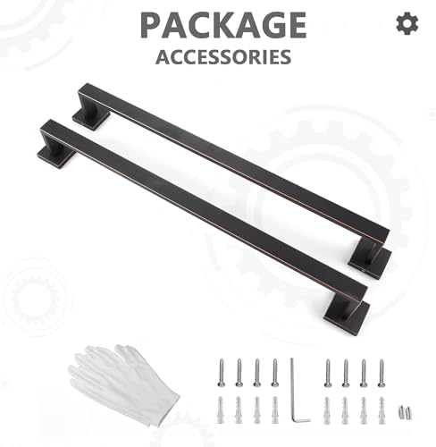 Premium 2-Piece Stainless Steel Orb Towel Bar for Bathrooms