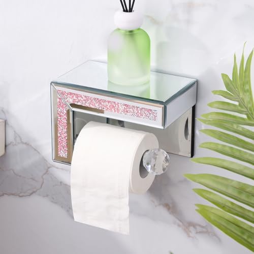 Stylish Pink Toilet Paper Holder